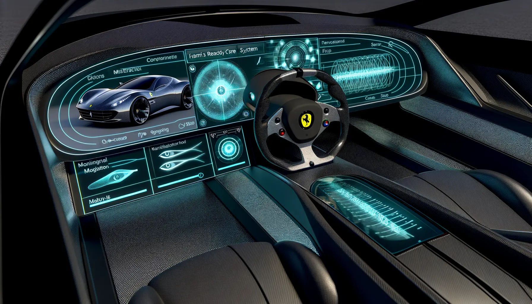 Einblick in das zukunftsweisende AI-Cockpit von Ferrari