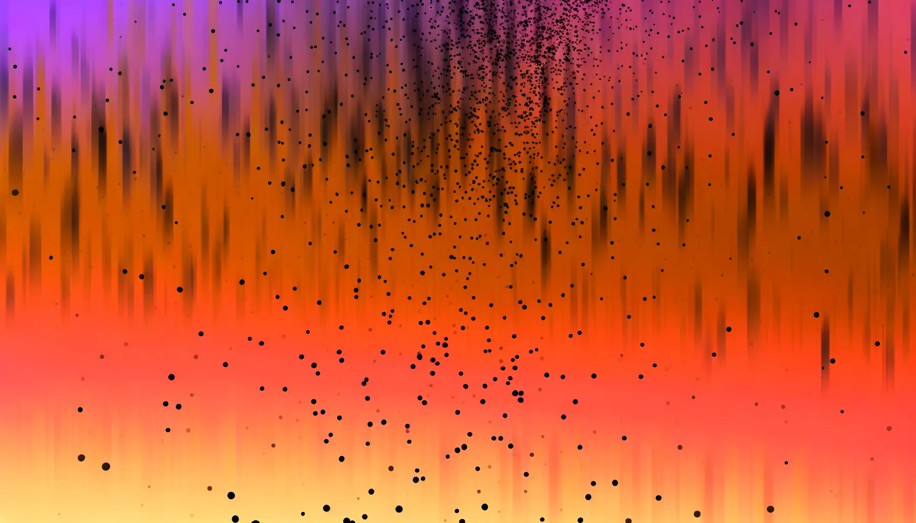 Abstrakte Illustration einer Netzhaut mit Rußregen-Muster
