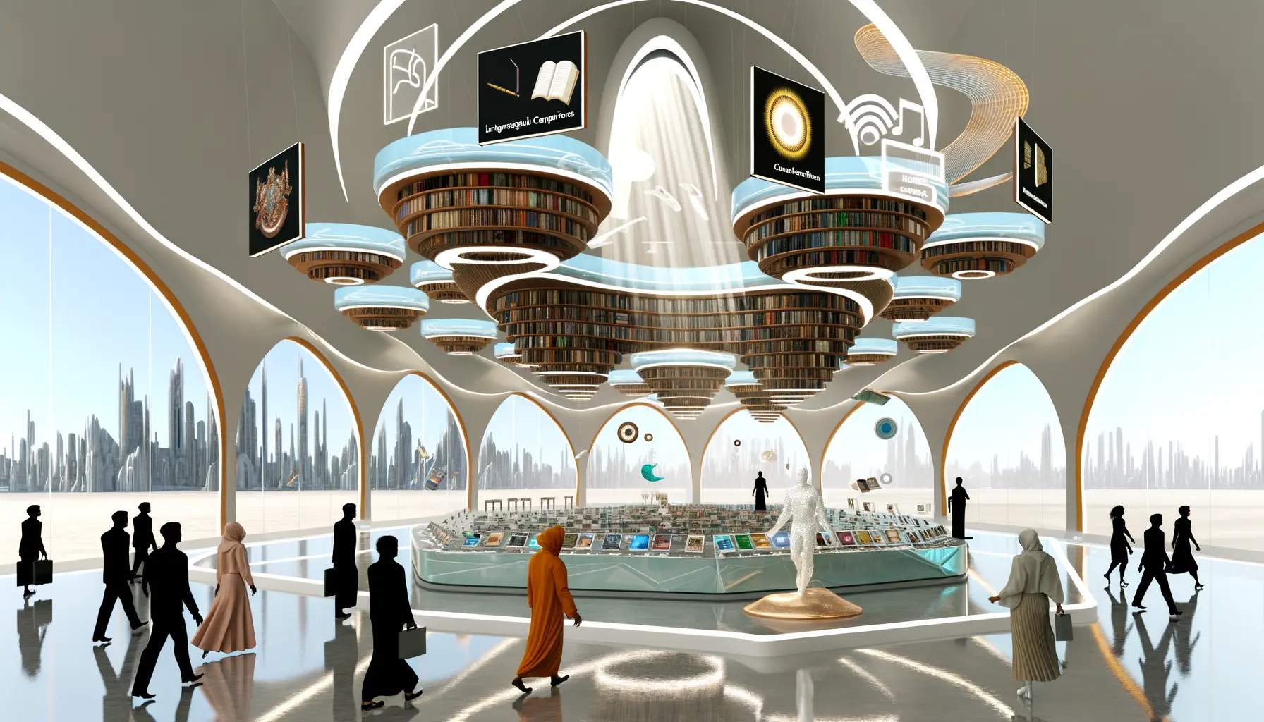 Futuristische Bibliothek