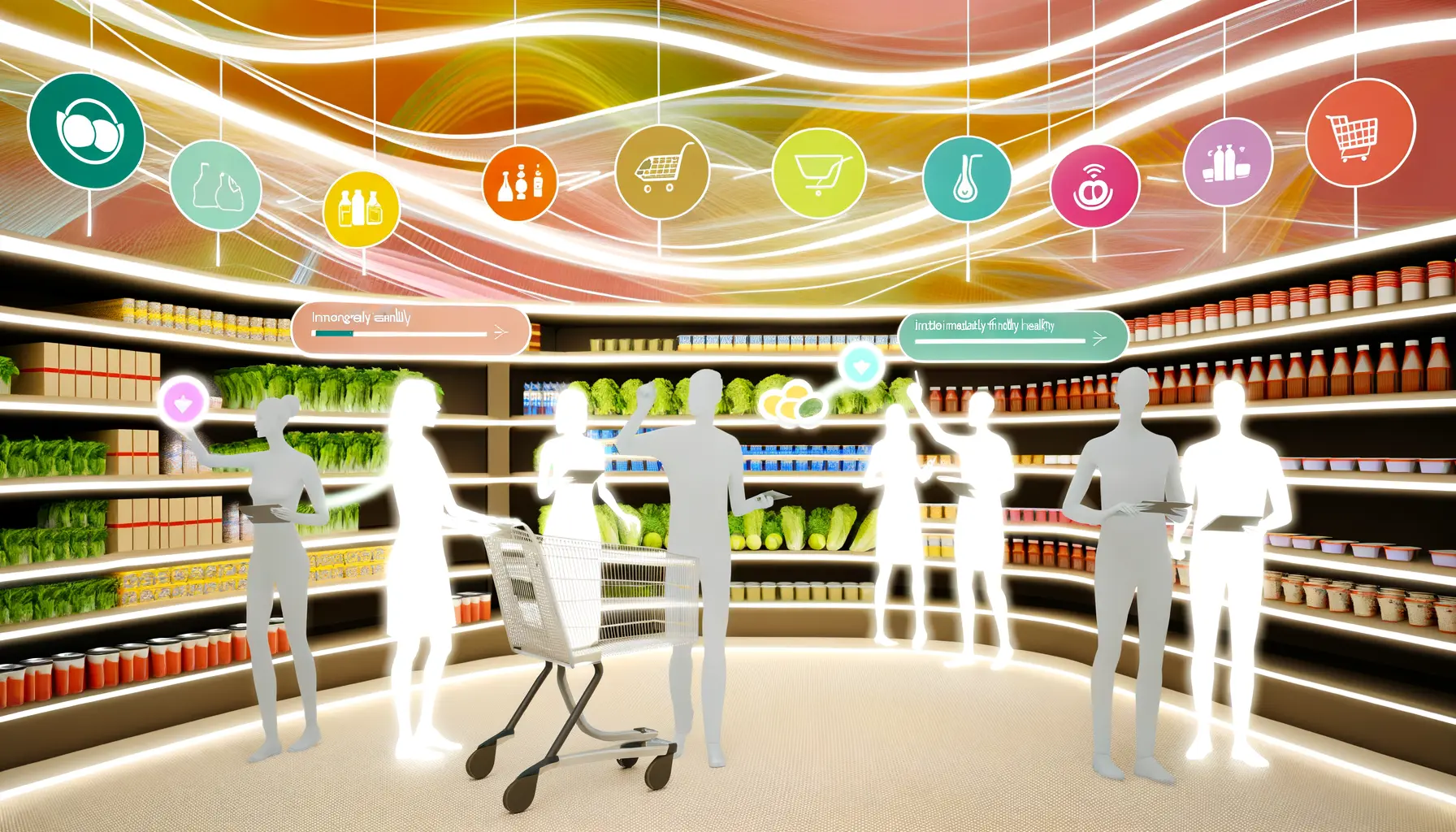 Moderne Supermarktgestaltung