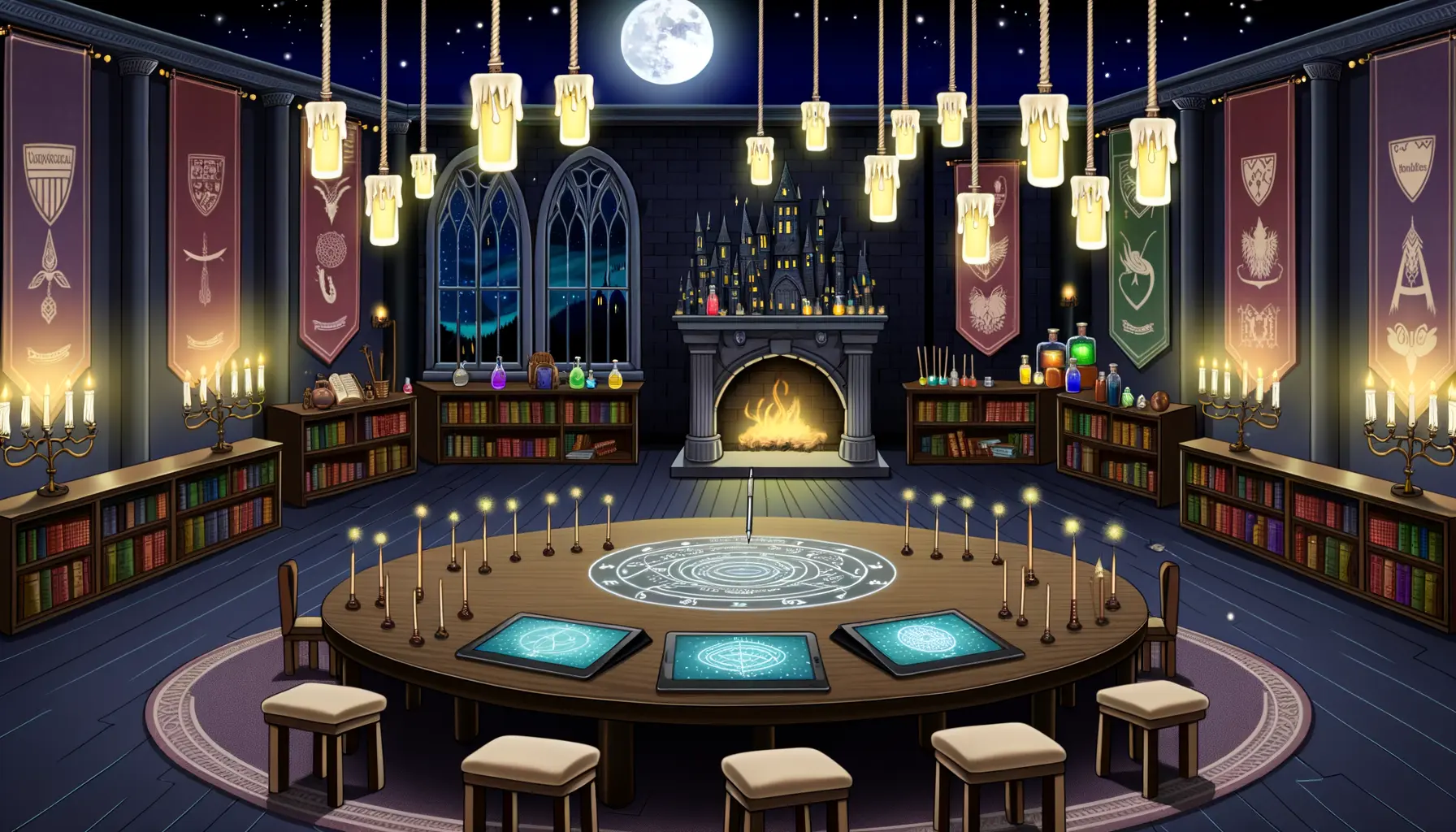 Magisches Klassenzimmer inspiriert von Harry Potter