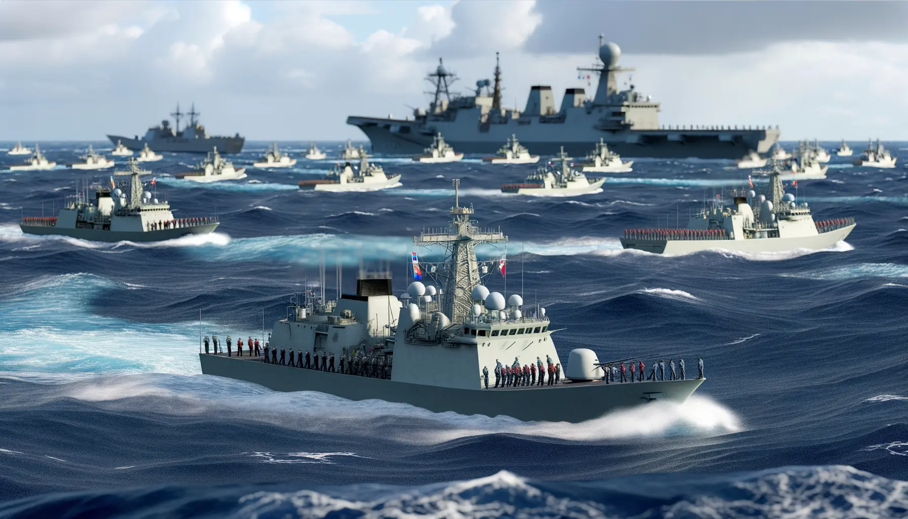 Dynamische Simulation einer multinationalen Marineübung