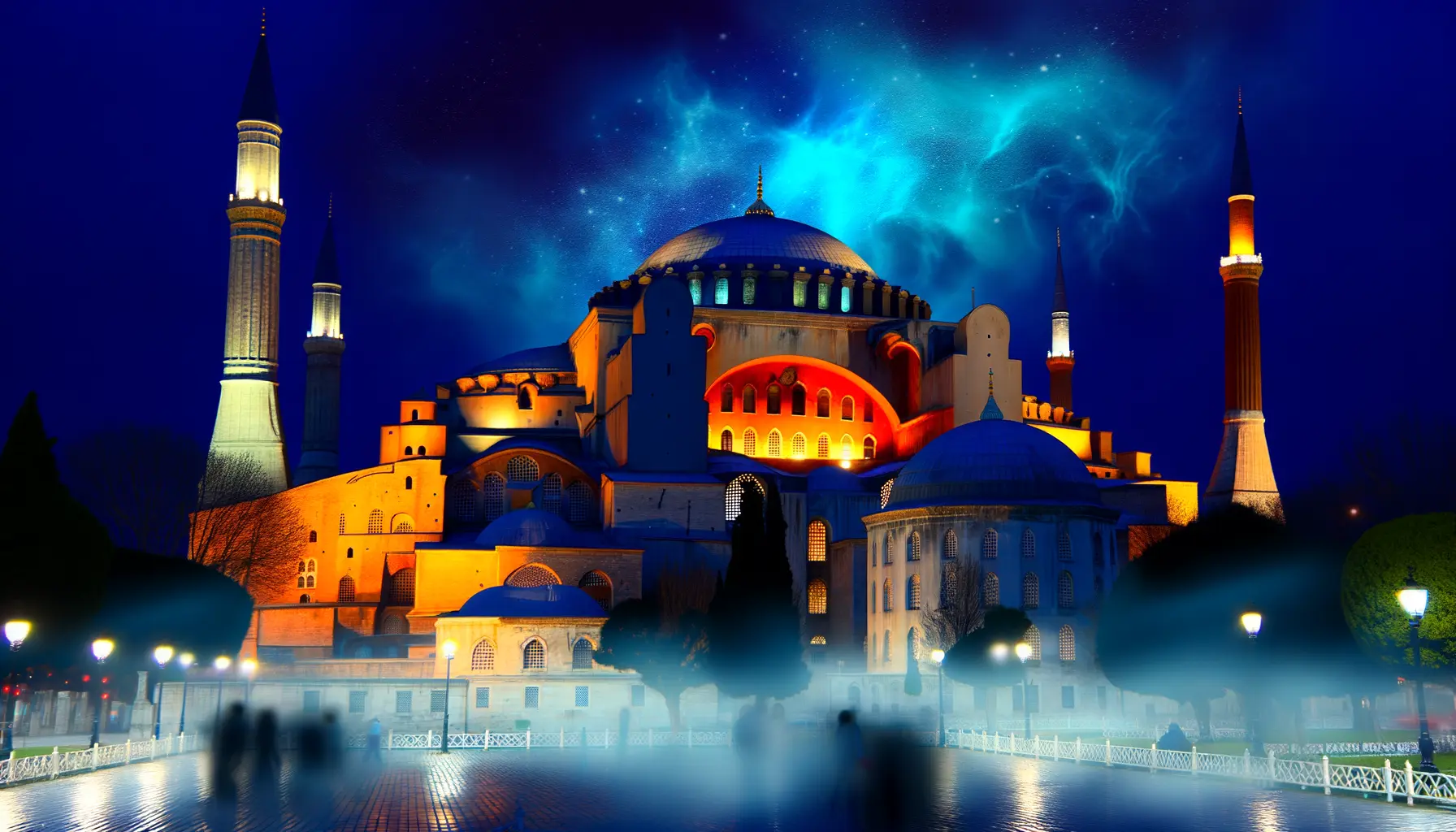 Hagia Sophia Istanbul bei Nacht