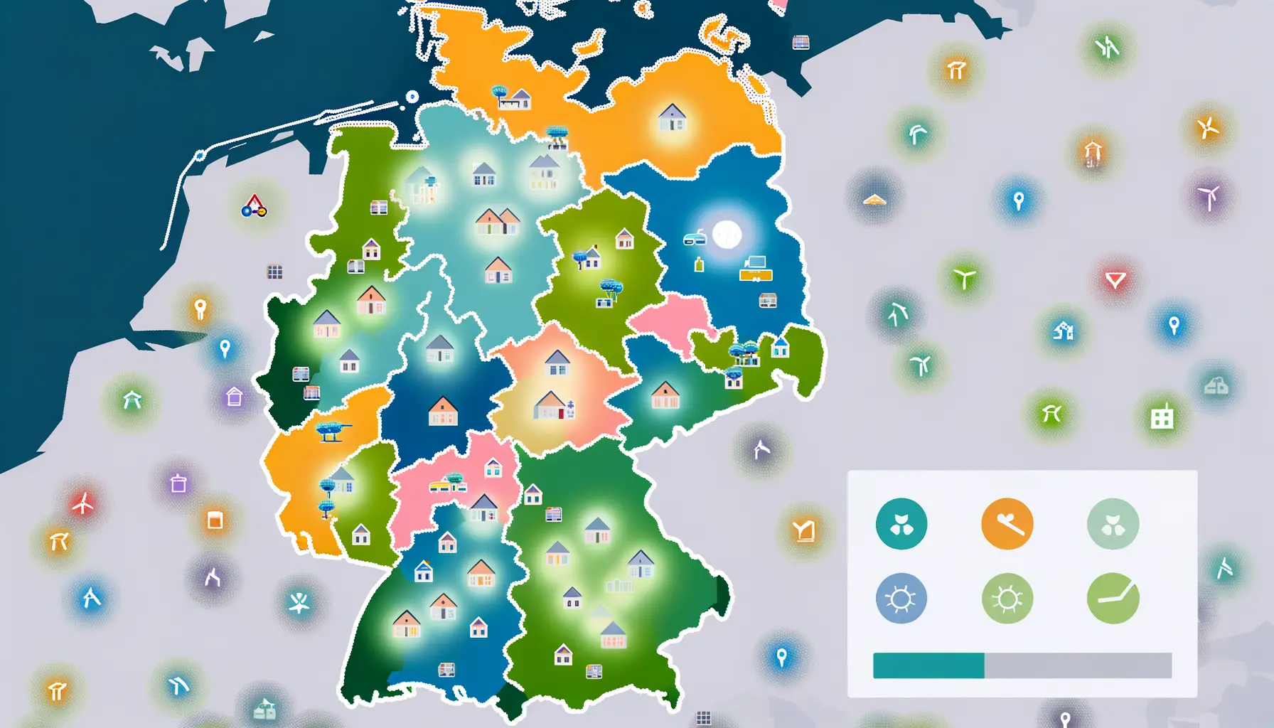 Interaktive Karte Deutschlands