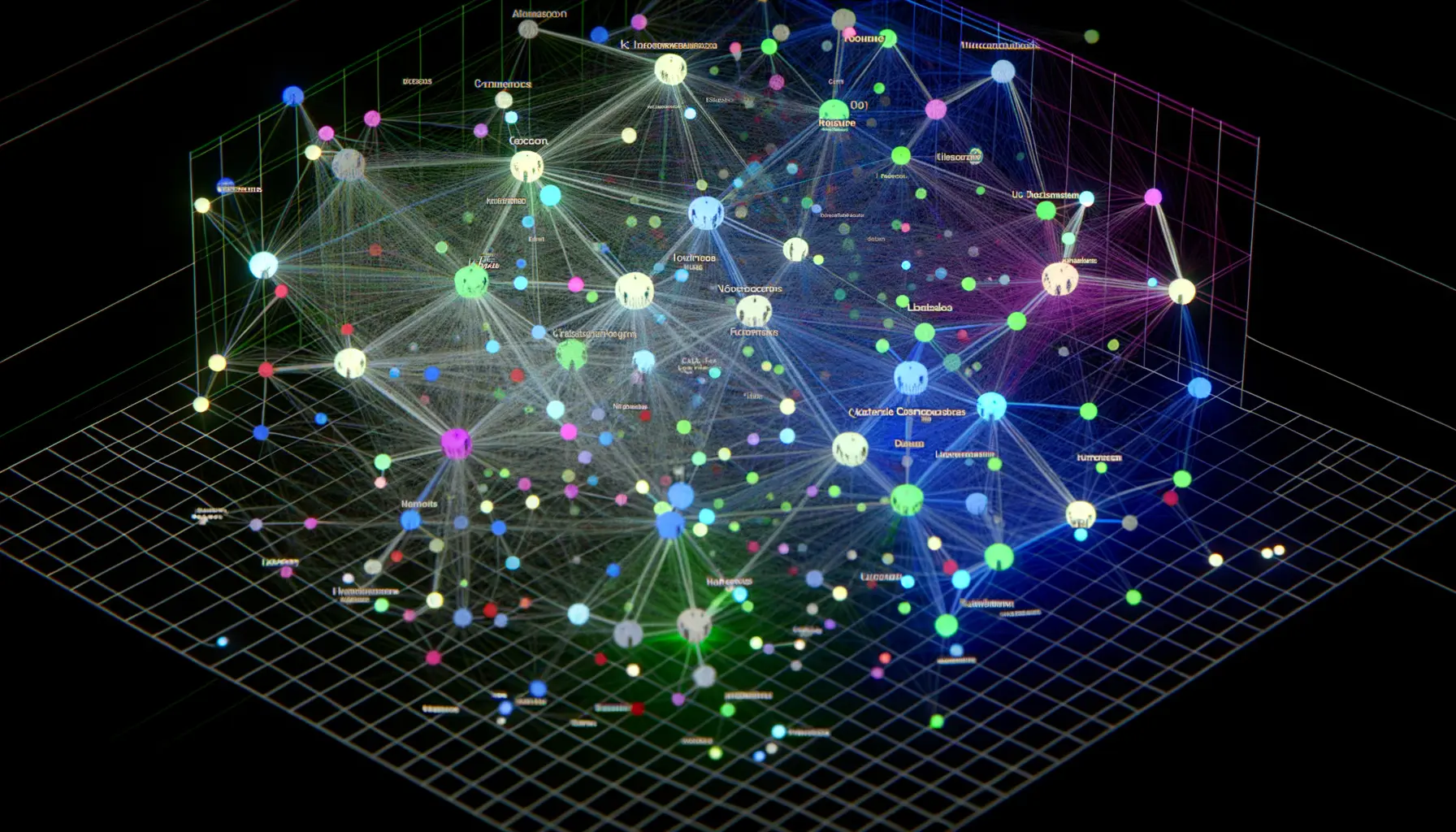 Komplexes Netzwerkdiagramm