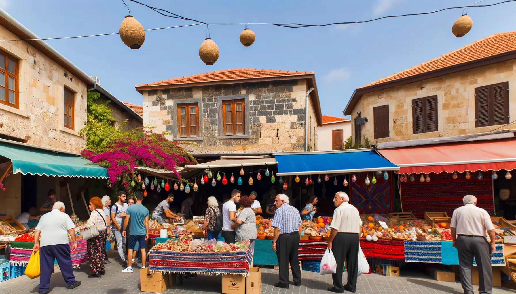 Marktszene in einem Dorf in Nordzypern
