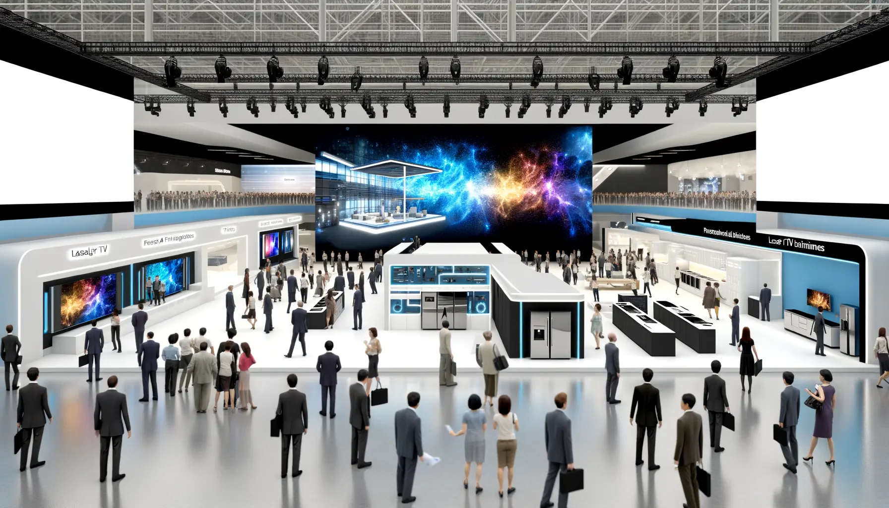 Vision einer zukünftigen Technologiekonferenz mit Hisense Innovationen